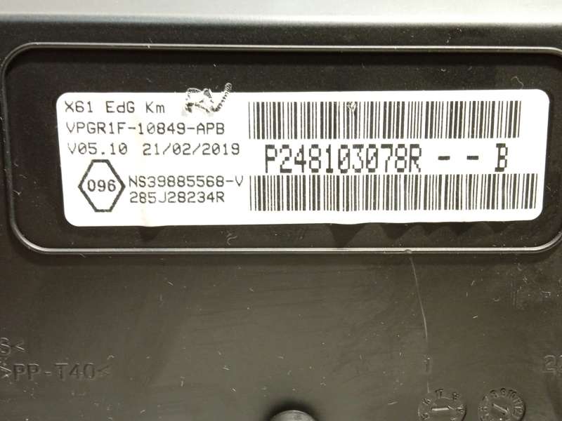 Recambio de cuadro instrumentos para renault kangoo express (fw0/1_) 1.5 dci 75 (fw07, fw10, fw04) referencia OEM IAM P248103078 - Blanco 5