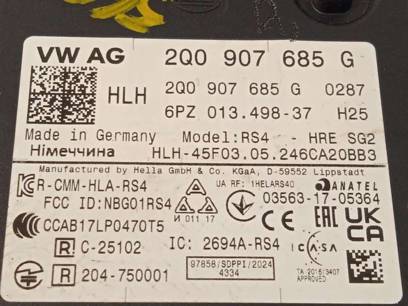 Recambio de modulo electronico para seat leon (kl1, klg) 1.0 tsi referencia OEM IAM 2Q0907685G  6PZ01349837 - Azul 4