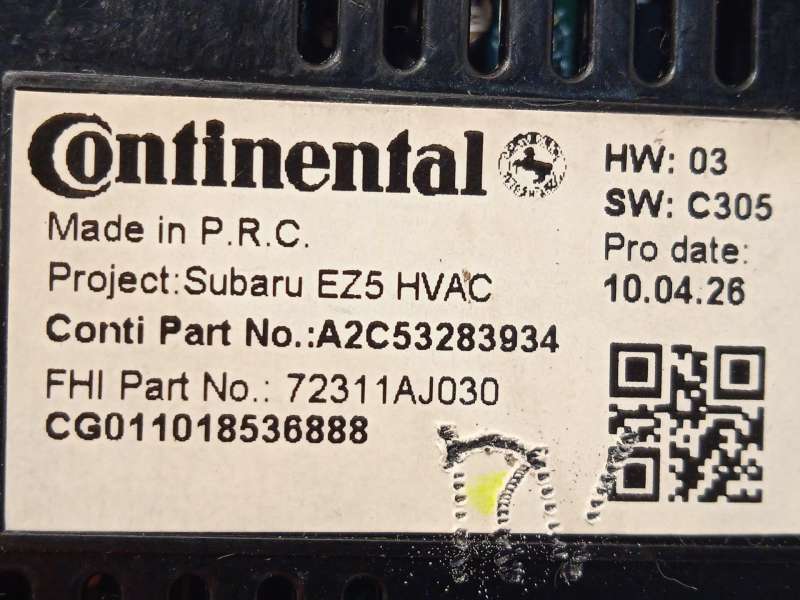 Recambio de mando climatizador para subaru legacy v (bm) 2.0 d awd (bmd) referencia OEM IAM 72311AJ030  A2C53283934 - Gris 5