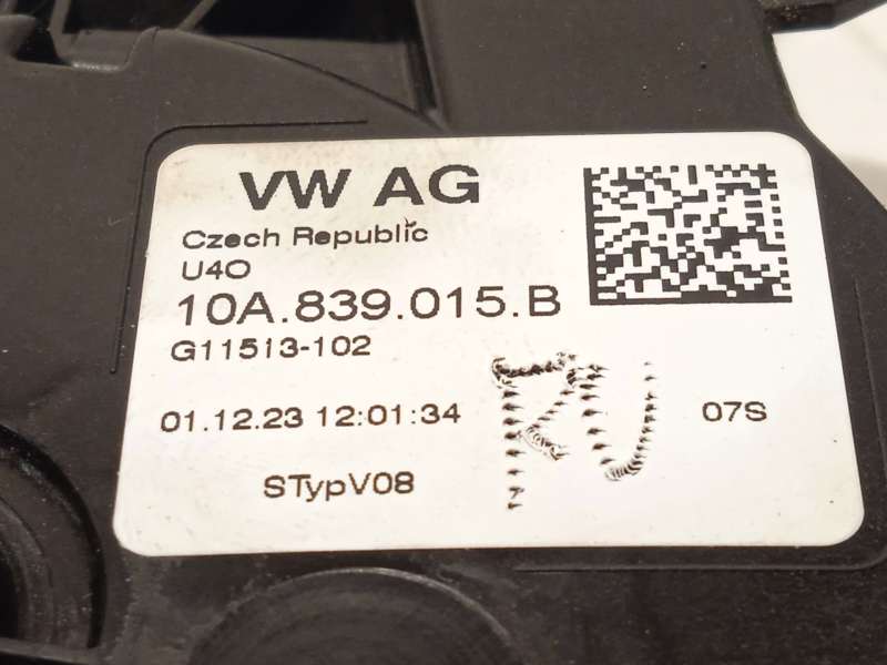 Recambio de cerradura puerta trasera izquierda para skoda kamiq (nw4) 1.0 tsi referencia OEM IAM 10A839015B - Blanco 4