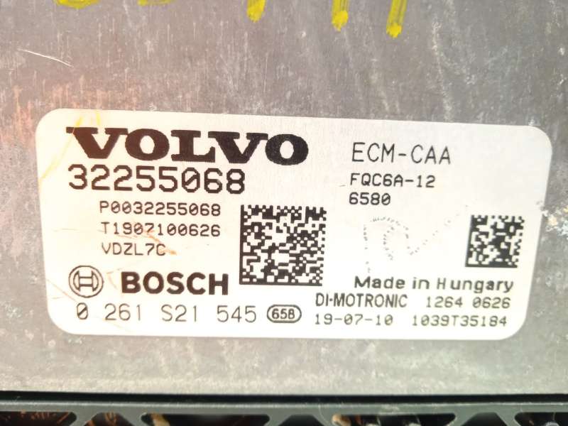 Recambio de centralita motor uce para volvo xc40 (536) t3 referencia OEM IAM 32255068  0261S21545 4