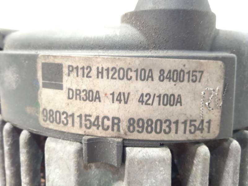 Recambio de alternador para opel meriva b monospace (s10) 1.7 cdti (75) referencia OEM IAM 98031154CR 98031154 8980311541 - Blanco 4