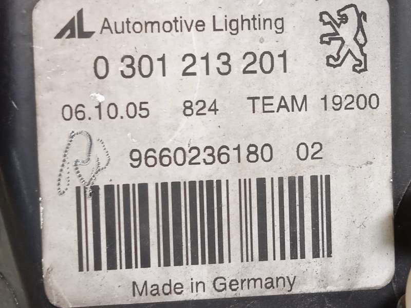 Recambio de faro izquierdo para peugeot 407 1.8 16v cat referencia OEM IAM 9660236180 620890 0301213201 - Gris 5