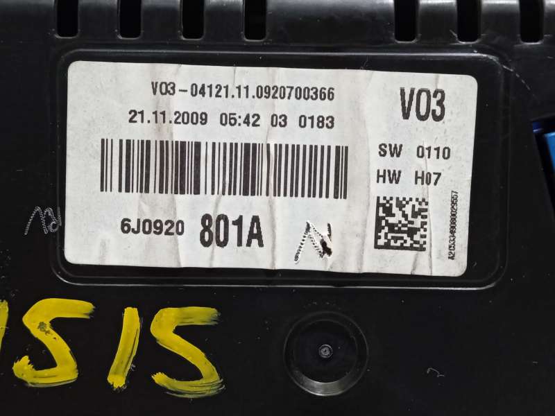 Recambio de cuadro instrumentos para seat ibiza iv (6j5, 6p1) 1.6 tdi referencia OEM IAM 6J0920801A  A2C53349080 - Rojo 5