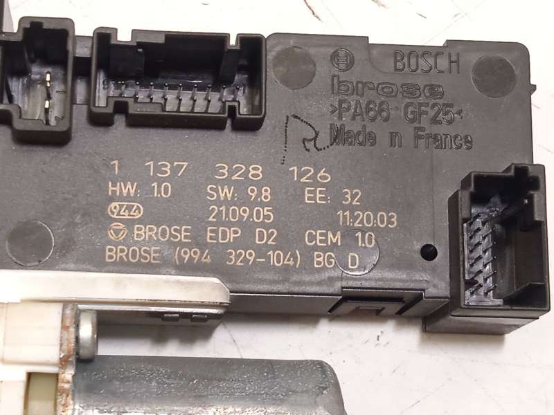 Recambio de elevalunas delantero derecho para peugeot 407 1.8 16v cat referencia OEM IAM 9222Q4 1137328126 0130822201 - Gris 3