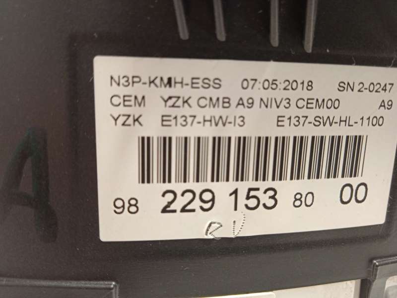 Recambio de cuadro instrumentos para peugeot 208 allure referencia OEM IAM 9822915380 9821126480 - Naranja 7