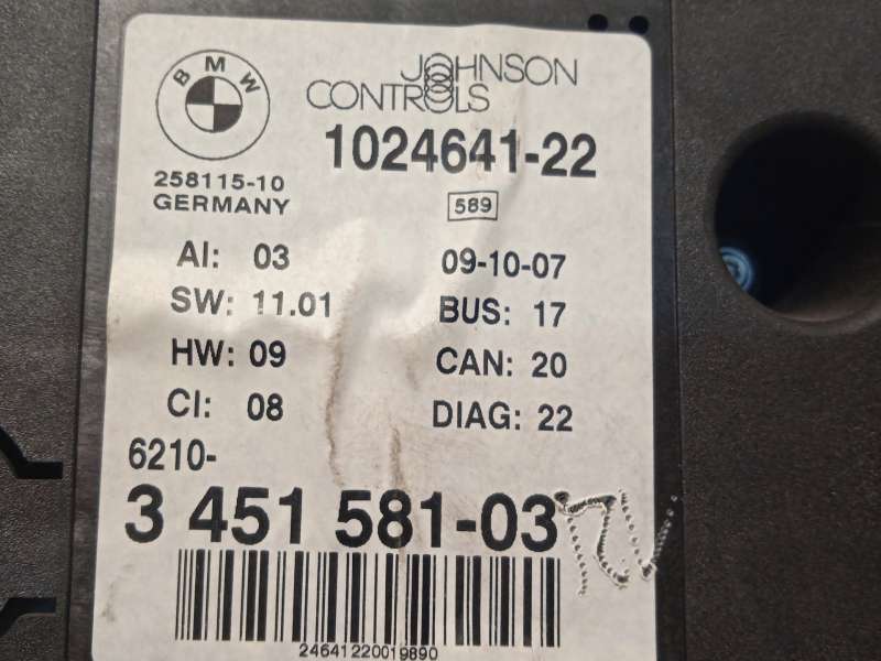 Recambio de cuadro instrumentos para bmw x3 (e83) 2.0 sd referencia OEM IAM 3451581 62103451581 102464122 - Gris 6