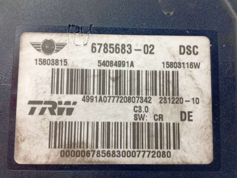Recambio de abs para mini mini clubman (r55) cooper s referencia OEM IAM 6785683 15803815 54084991A - Azul 6