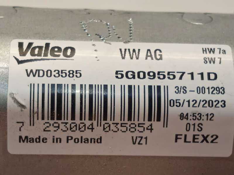 Recambio de motor limpia trasero para skoda kamiq (nw4) 1.0 tsi referencia OEM IAM 5G0955711D  WD03585 - Blanco 4