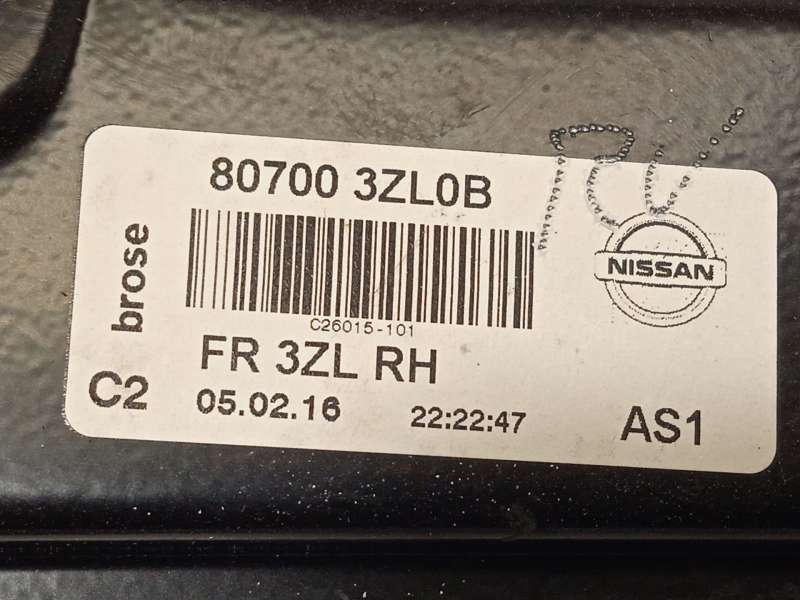 Recambio de elevalunas delantero derecho para nissan pulsar hatchback (c13) 1.5 dci referencia OEM IAM 807003ZL0B - Rojo 5