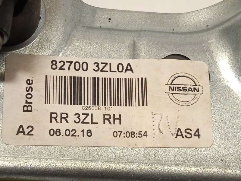 Recambio de elevalunas trasero derecho para nissan pulsar hatchback (c13) 1.5 dci referencia OEM IAM 827003ZL0A - Rojo 4