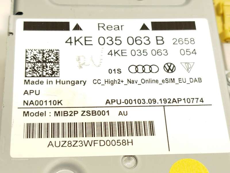 Recambio de sistema navegacion gps para audi e-tron (gen) 50 quattro referencia OEM IAM 4KE035063B - Negro 5