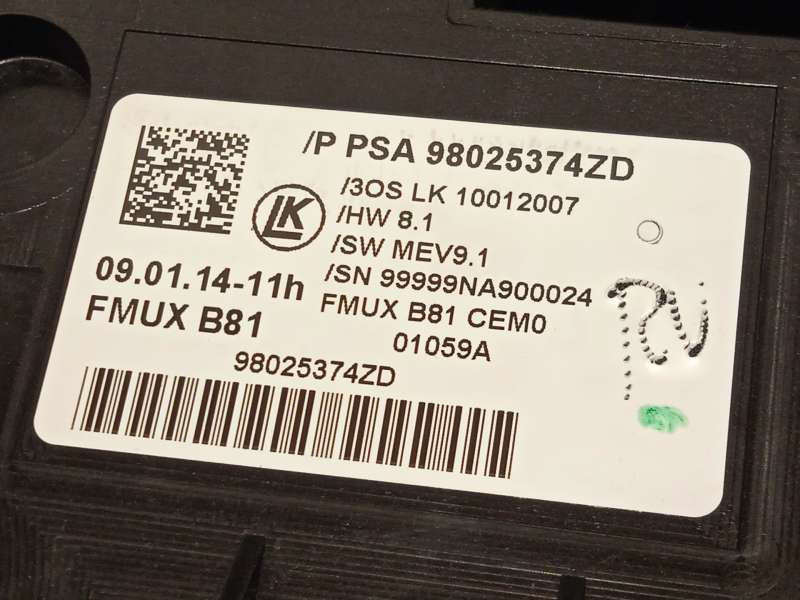 Recambio de mando multifuncion para citroën ds5 1.6 hdi 115 referencia OEM IAM 98025374ZD - Gris 6