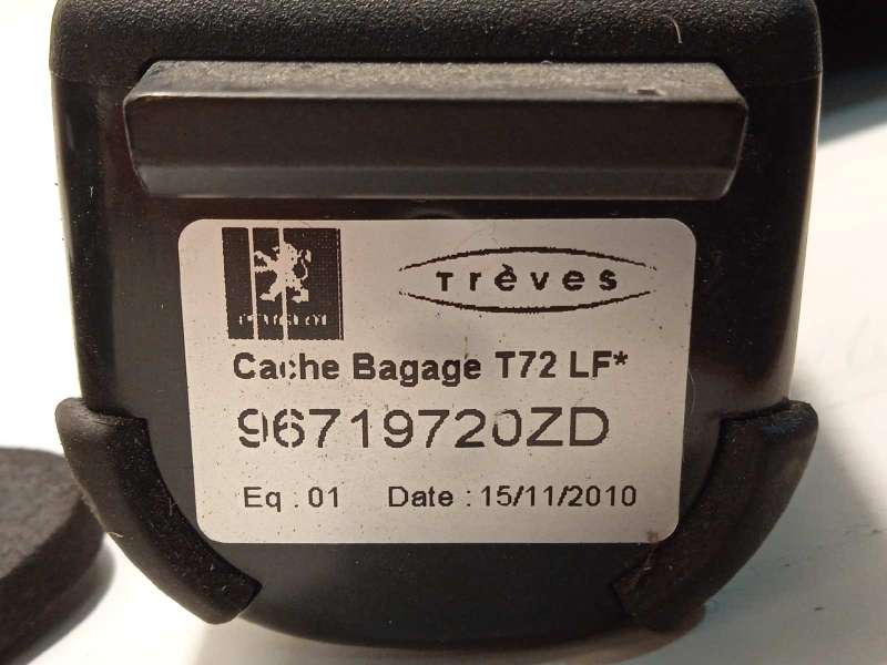 Recambio de bandeja trasera para peugeot 308 sw 1.6 hdi fap referencia OEM IAM 96719720ZD 8795CP 8794YK - Negro 4