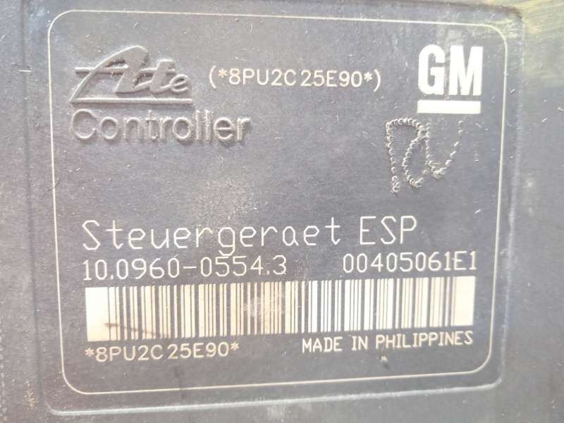 Recambio de abs para opel astra h (a04) 1.6 (l48) referencia OEM IAM 13246535 10096005543 10020602904 6