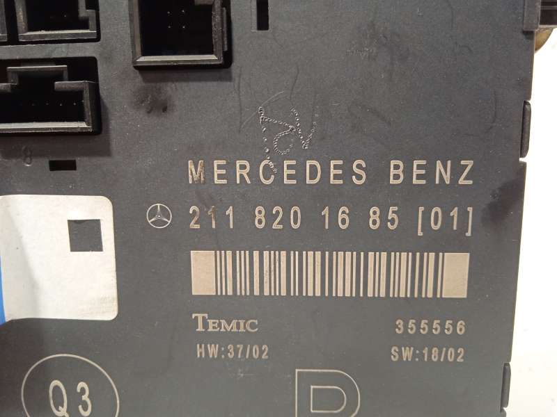 Recambio de modulo confort para mercedes-benz clase e (w211) e 220 cdi (211.006) referencia OEM IAM 2118201685 3