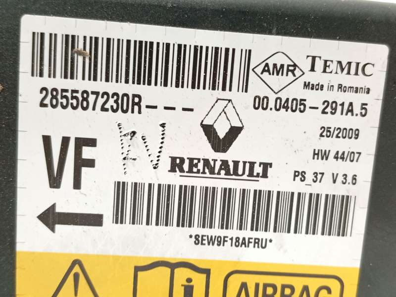 Recambio de centralita airbag para renault megane iii hatchback (bz0/1_, b3_) 1.5 dci referencia OEM IAM 285587230R - Blanco 4