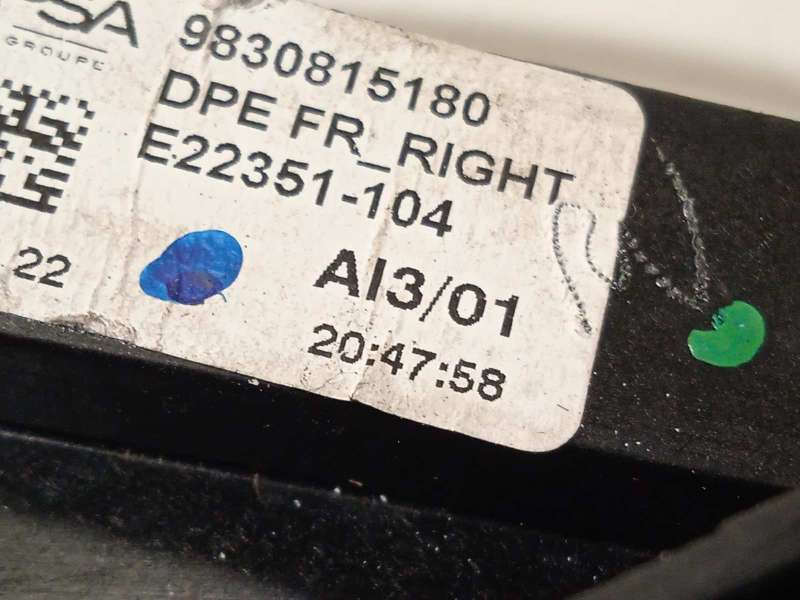 Recambio de elevalunas delantero derecho para peugeot 308 1.6 allure hybrid referencia OEM IAM 9830815180  9829048380 - Verde 3