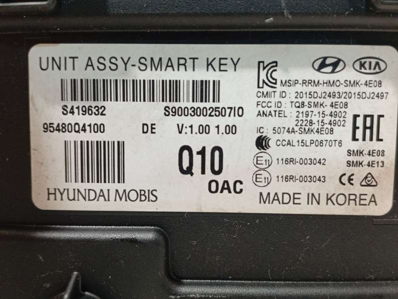 Recambio de modulo electronico para kia niro i (de) e-niro referencia OEM IAM 95480Q4100 - Blanco 3