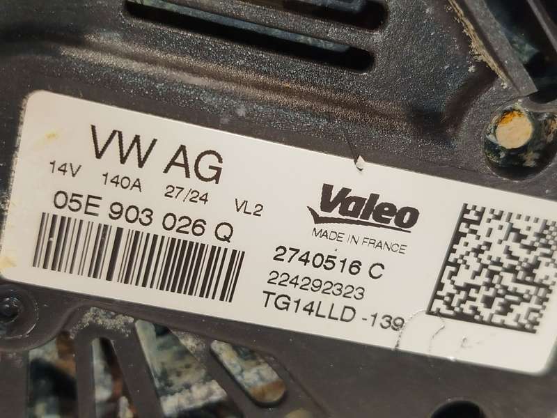 Recambio de alternador para seat arona (kj7, kjp) 1.0 tsi referencia OEM IAM 05E903026Q 2740516C TG14LLD - Blanco 5