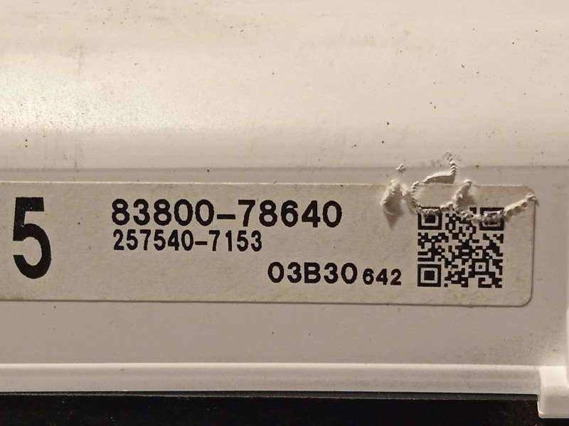 Recambio de cuadro instrumentos para lexus nx 300h 4wd referencia OEM IAM 8380078640  2575407153 6
