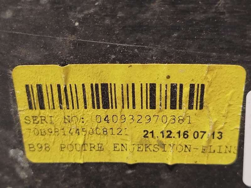 Recambio de refuerzo paragolpes trasero para renault clio iv (bh_) 0.9 tce 90 referencia OEM IAM 756101642R - Rojo 2