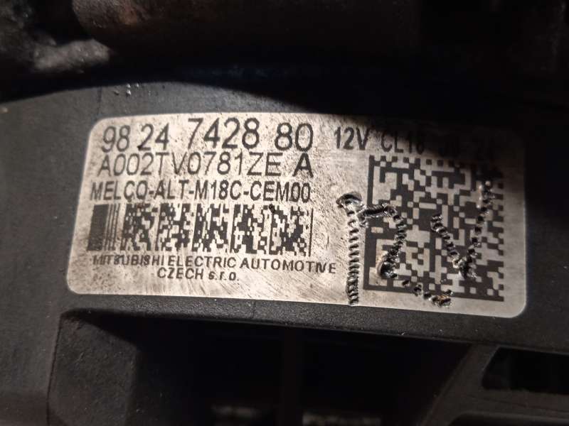 Recambio de alternador para peugeot partner furgoneta/monovolumen (k9) 1.5 bluehdi 75 referencia OEM IAM 9824742880  A002TV0781Z - Blanco 4