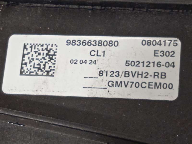Recambio de electroventilador para peugeot partner furgoneta/monovolumen (k9) 1.5 bluehdi 75 referencia OEM IAM 9836638080 - Blanco 5