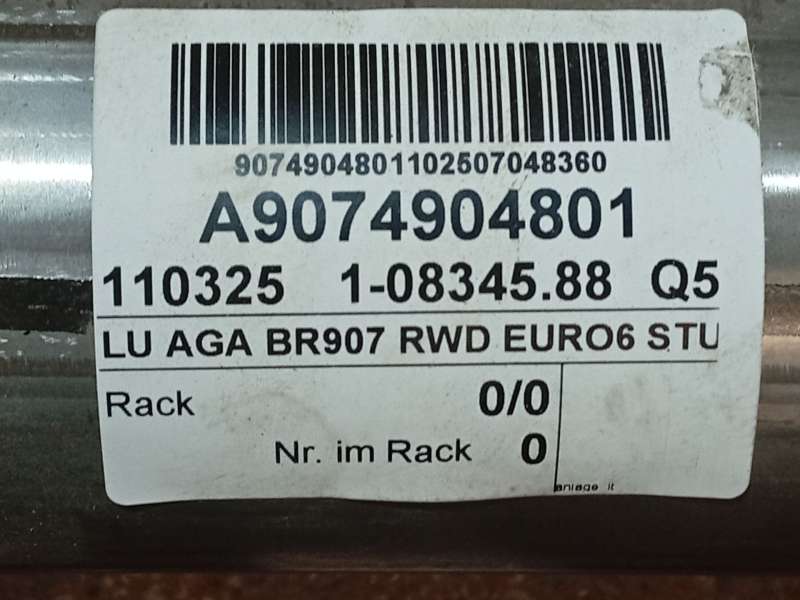 Recambio de tubo escape completo para mercedes-benz sprinter 4-t furgoneta (b907, b910) 419 cdi rwd (907.643, 907.645, 907.647) 2