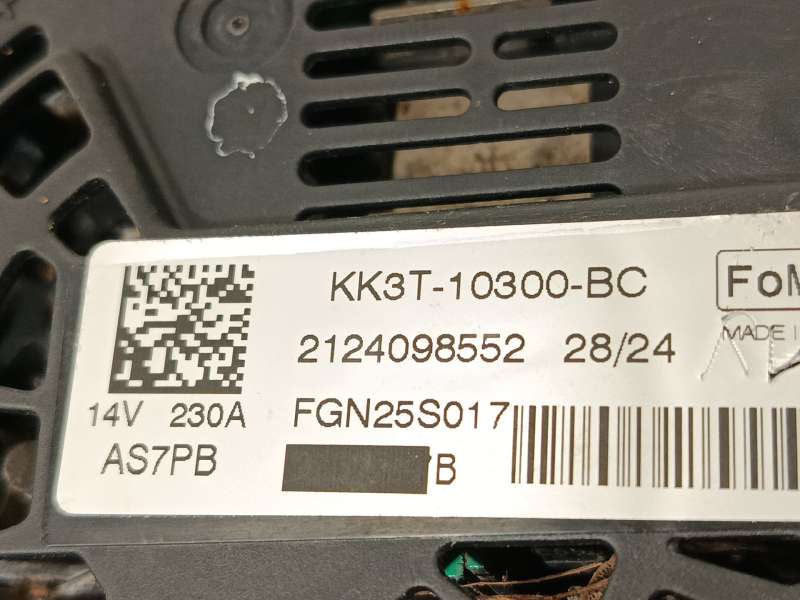 Recambio de alternador para ford transit v363 furgoneta (fcd, fdd) 2.0 ecoblue referencia OEM IAM KK3T10300BC 2650917 5