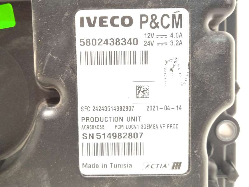 Recambio de modulo electronico para iveco daily vi furgoneta 33s16, 35s16, 35c16, 40c16, 50c16 referencia OEM IAM 5802438340  51 - Blanco 6