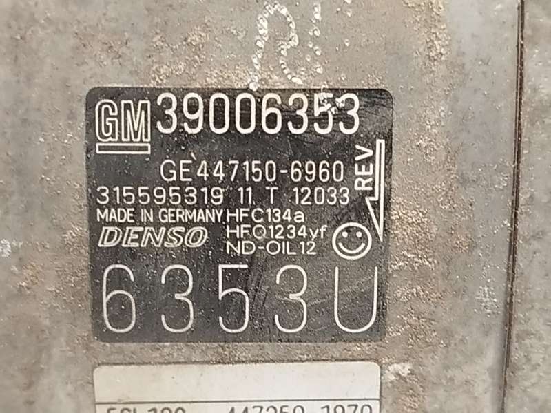 Recambio de compresor aire acondicionado para opel corsa e (x15) 1.4 (08, 68) referencia OEM IAM 39006353 315595319 4471506960 - Rojo 5