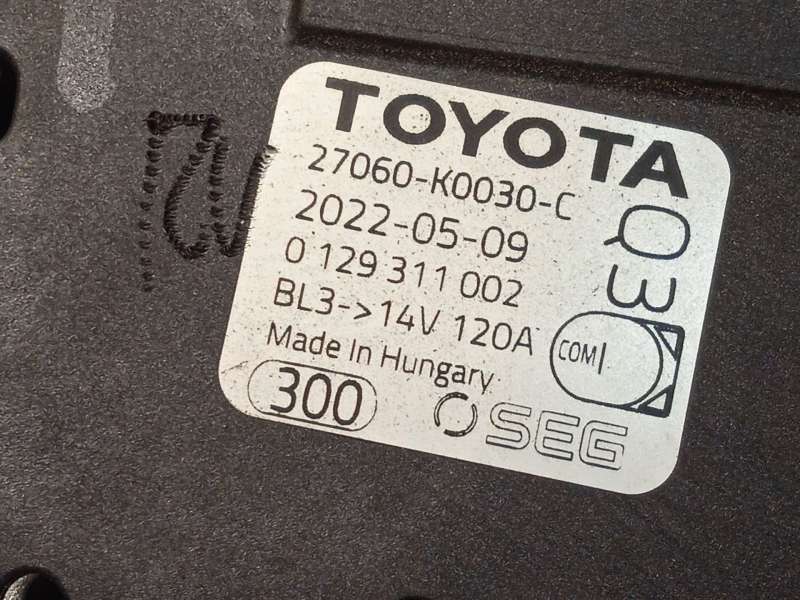 Recambio de alternador para toyota yaris (_p21_, _pa1_, _ph1_) 1.5 (mxpa11) referencia OEM IAM 27060K0030  0129311002 - Gris 5