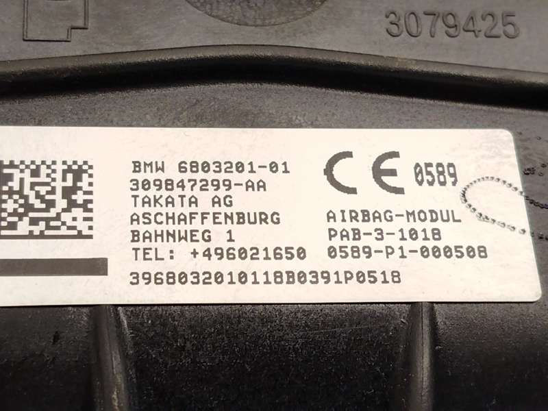 Recambio de airbag delantero derecho para mini mini (f56) cooper referencia OEM IAM 6803201 72126803201 3