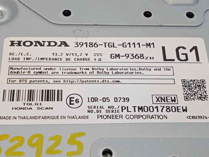 Recambio de modulo electronico para honda civic lim.4 (fc) 1.0 referencia OEM IAM 39186TGLG11 39186TGLG111M1 - Negro 4