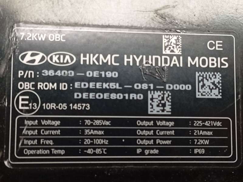 Recambio de convertidor potencia para kia niro i (de) e-niro referencia OEM IAM 364000E190 - Blanco 6