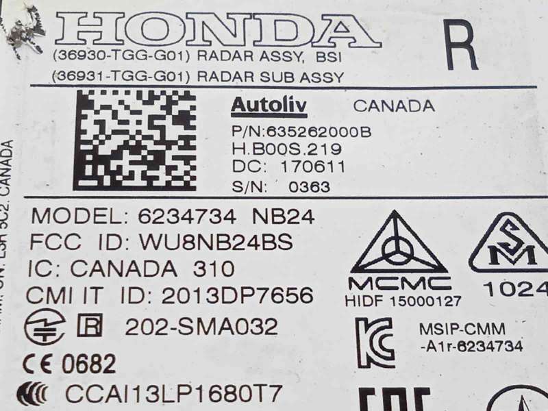 Recambio de modulo electronico para honda civic lim.4 (fc) 1.0 referencia OEM IAM 36931TGGG01 36930TGGG01 - Negro 4