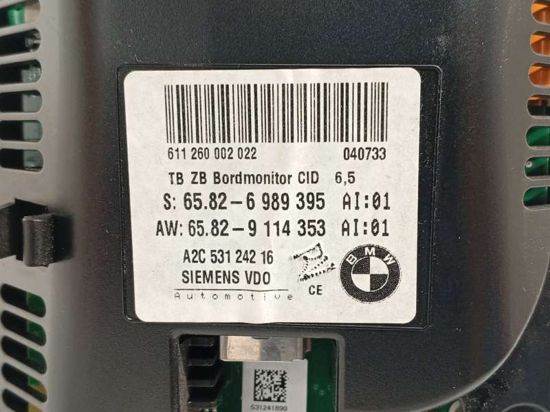Recambio de pantalla multifuncion para bmw 5 (e60) 520 d referencia OEM IAM 65826989395 65829114353 A2C53124216 - Azul 5