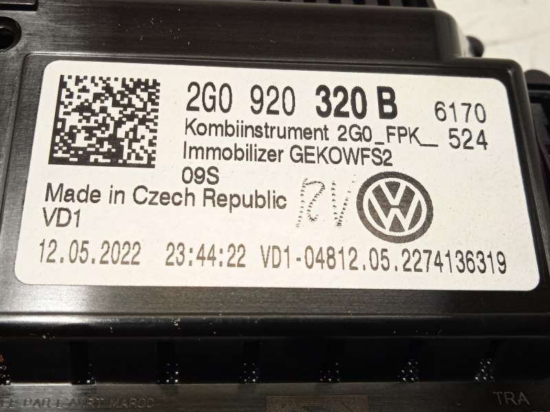Recambio de cuadro instrumentos para volkswagen t-cross (c11, d31) 1.0 tsi referencia OEM IAM 2G0920320B  A3C0788200101 7