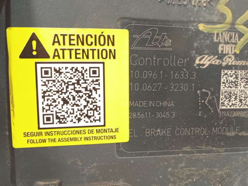 Recambio de abs para fiat doblo ii cargo (263) furgón base referencia OEM IAM 52108218 28561130453 10021211284 5