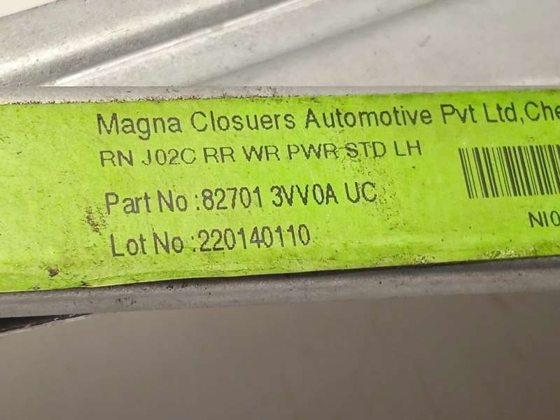 Recambio de elevalunas trasero izquierdo para nissan note acenta referencia OEM IAM 827013VV0A 827301HB1A 827013VV0AUC - Blanco 4