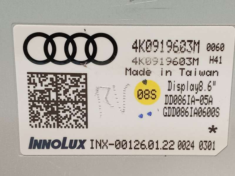 Recambio de pantalla multifuncion para audi a6 c8 (4a2) 40 tdi mild hybrid referencia OEM IAM 4K0919603M 7