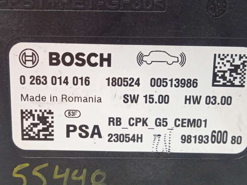 Recambio de modulo electronico para peugeot 3008 ii suv (mc_, mr_, mj_, m4_) 1.2 thp/ puretech 130 (mrhnsm, mrhnsu, mrhnsj, mrhn 3