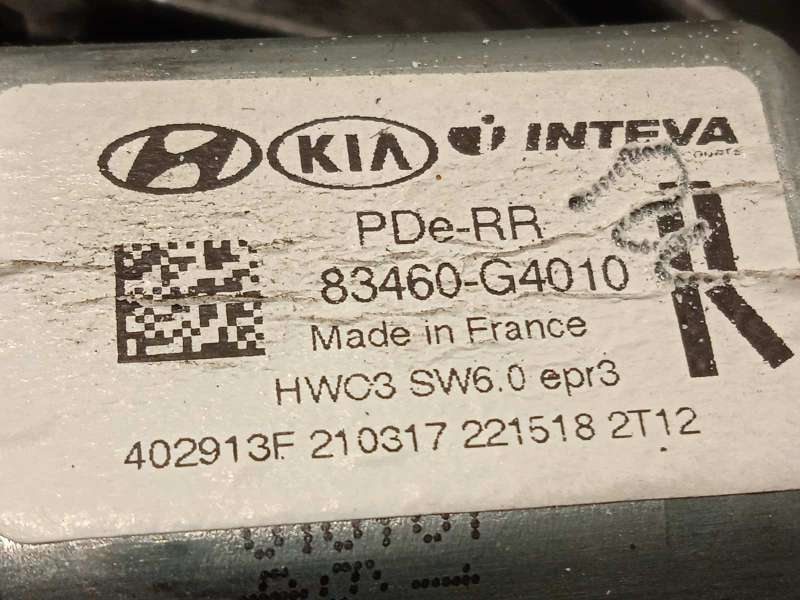 Recambio de elevalunas trasero derecho para hyundai i30 (pd) 1.6 crdi cat referencia OEM IAM 83480G4030  83460G4010 - Rojo 5