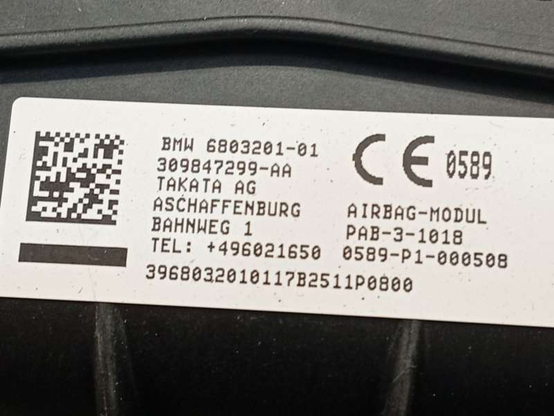 Recambio de kit airbag para bmw 2 gran tourer (f46) 216 d referencia OEM IAM 51459378900 72126803201 32306992381 5