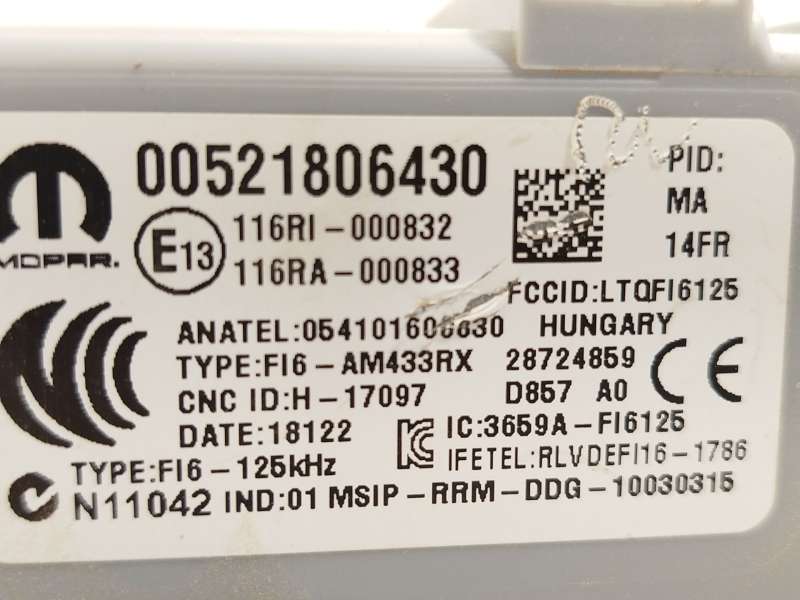 Recambio de caja reles / fusibles para fiat fiorino monospace (225_) 1.3 jtd multijet (225bxe1a) referencia OEM IAM 521806430 00 - Blanco 4