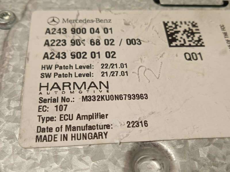 Recambio de modulo electronico para mercedes-benz clase glc coupe (bm 253)(6.2016) referencia OEM IAM A2439000401 - Blanco 4