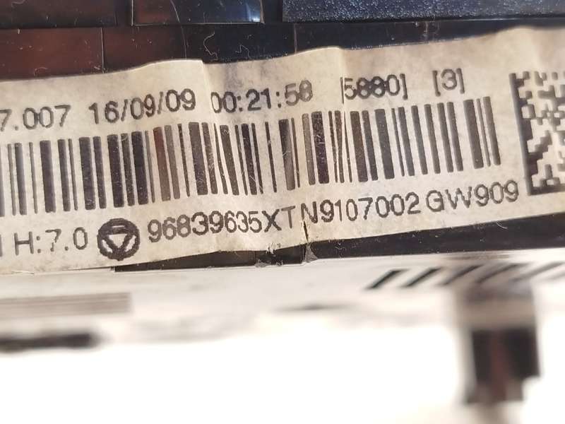 Recambio de mando climatizador para peugeot 5008 (0u_, 0e_) 1.6 16v referencia OEM IAM 96839635XT 6452W6 6559YW - Negro 5