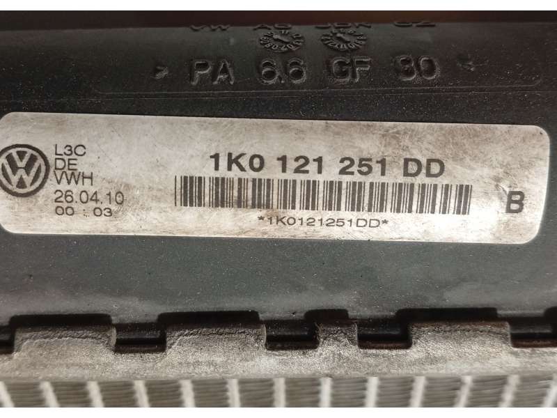 Recambio de radiador agua para seat leon (1p1) 1.6 tdi referencia OEM IAM 1K0121251DD 5