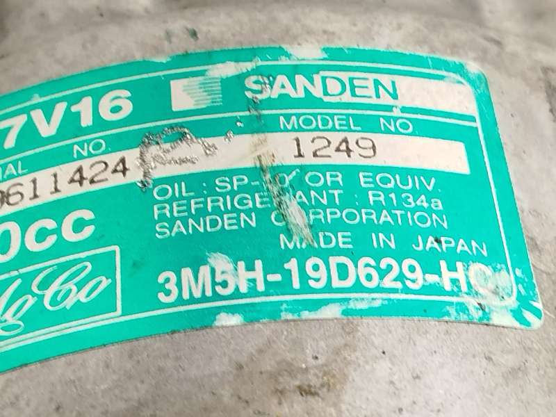 Recambio de compresor aire acondicionado para ford focus c-max (dm2) 2.0 tdci referencia OEM IAM 3M5H19D629HC 1249 SD7V16 - Plata 4